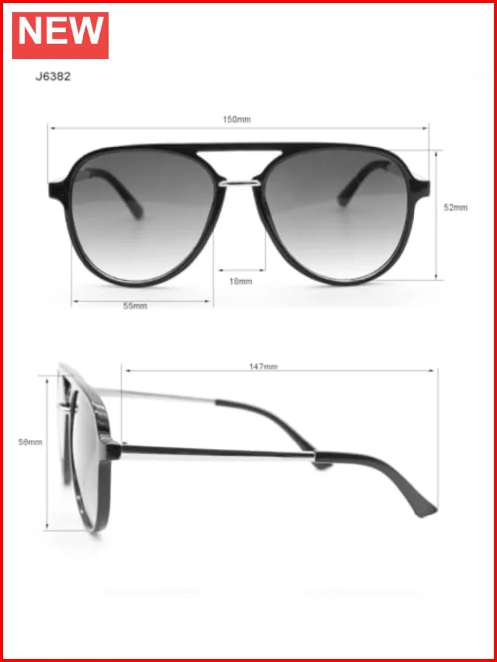 Metal Aviator Pilot Sunglasses Non-Polarized UV Protection